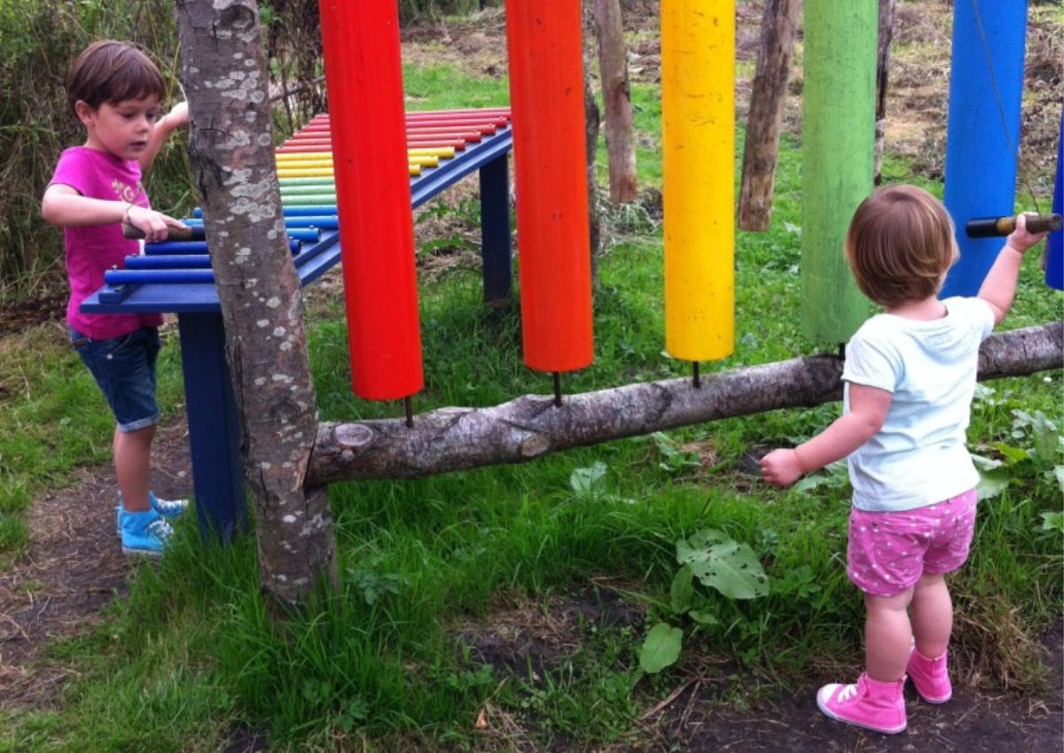 samen muziek maken in de Heemtuin, eerste keer logeren