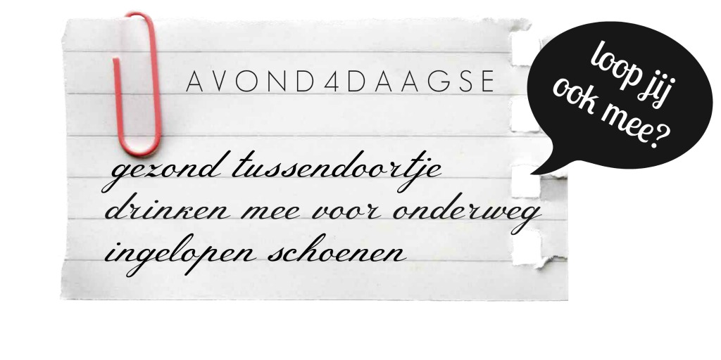 Eerste keer avondvierdaagse