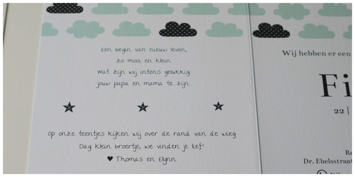 Het geboortekaartje van Finn | Geboortekaartjes online | Goedkope