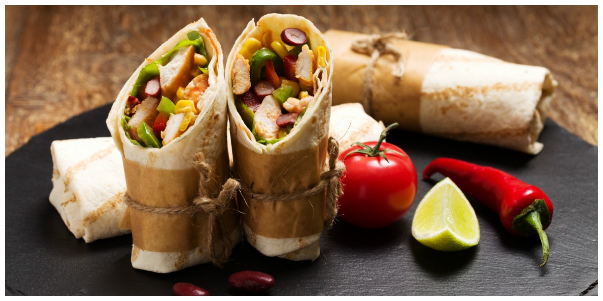 Wraps met Sticky Chicken Mexican Style