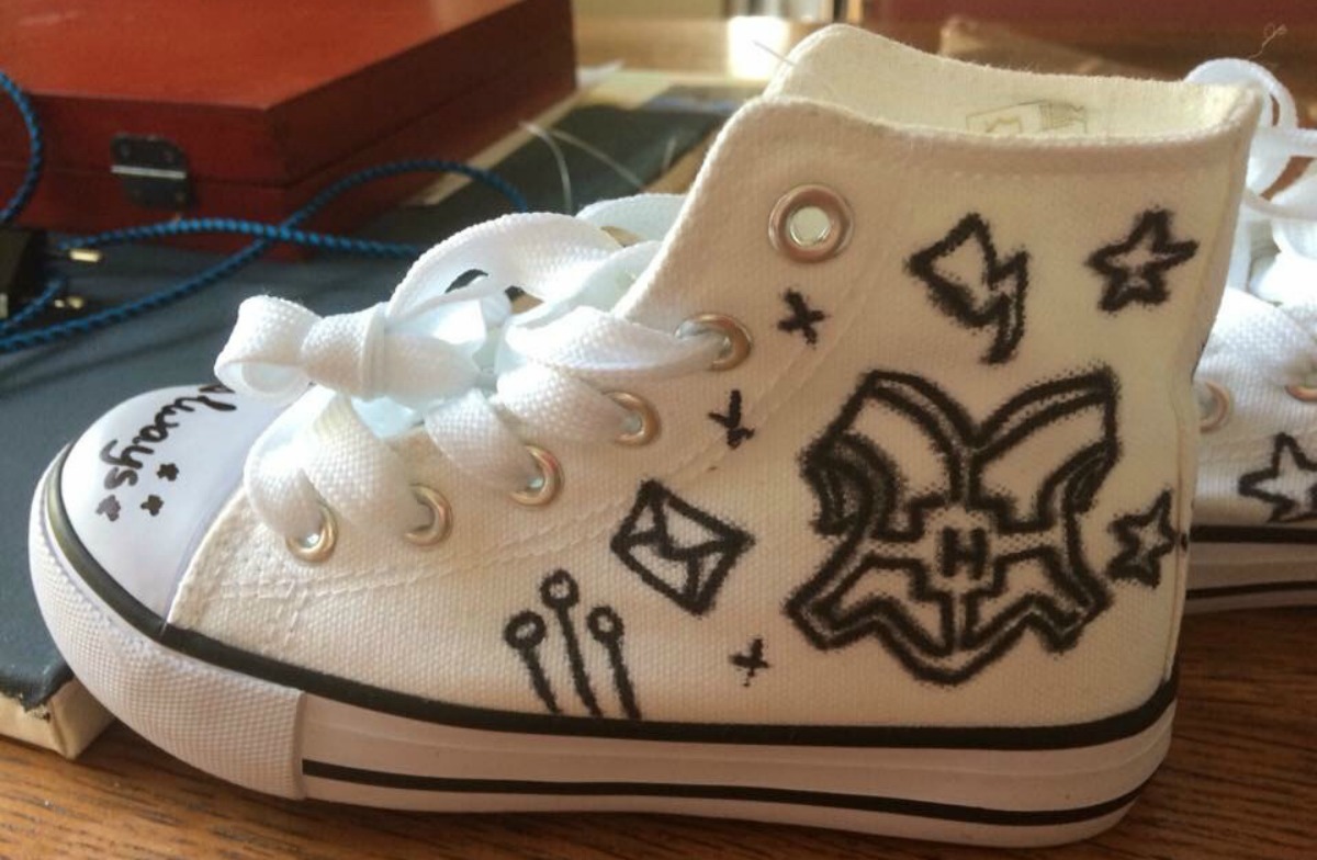 Harry Potter schoenen DIY schoenen pimpen