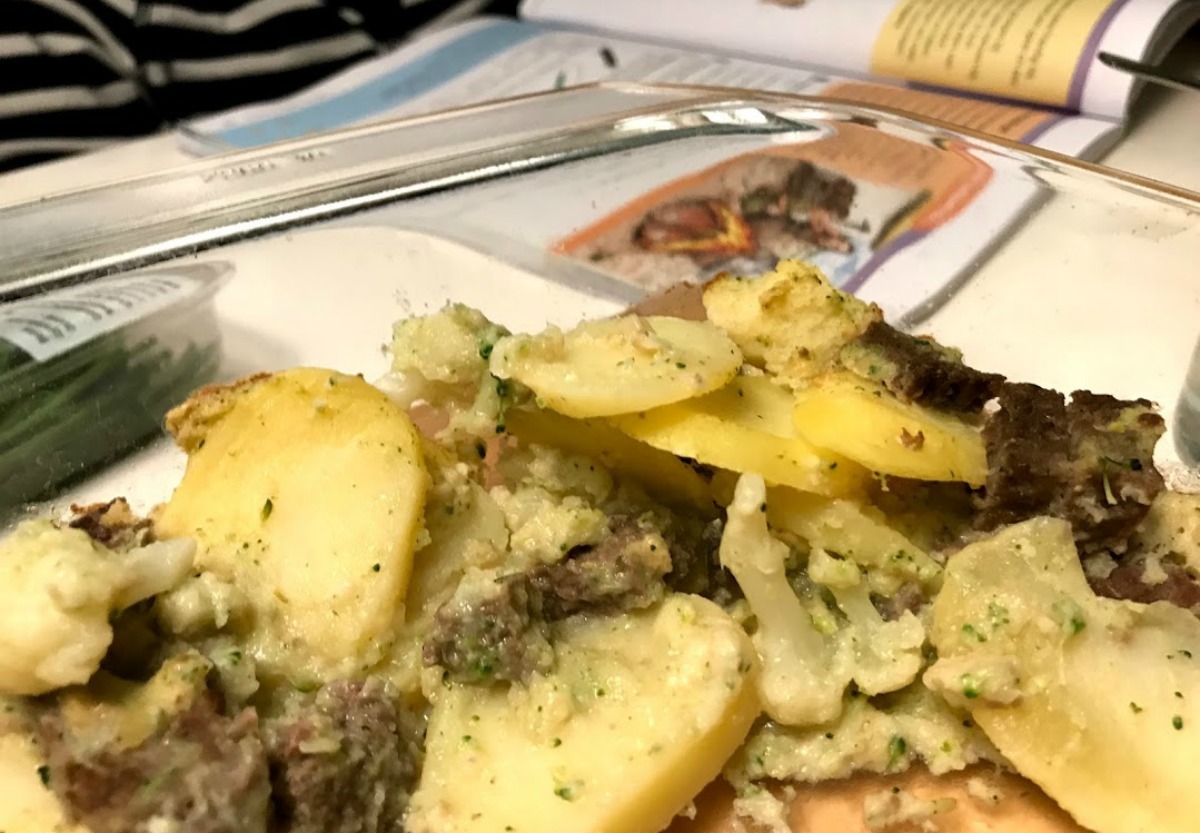 Makkelijke ovenschotel met broccoli en bloemkool