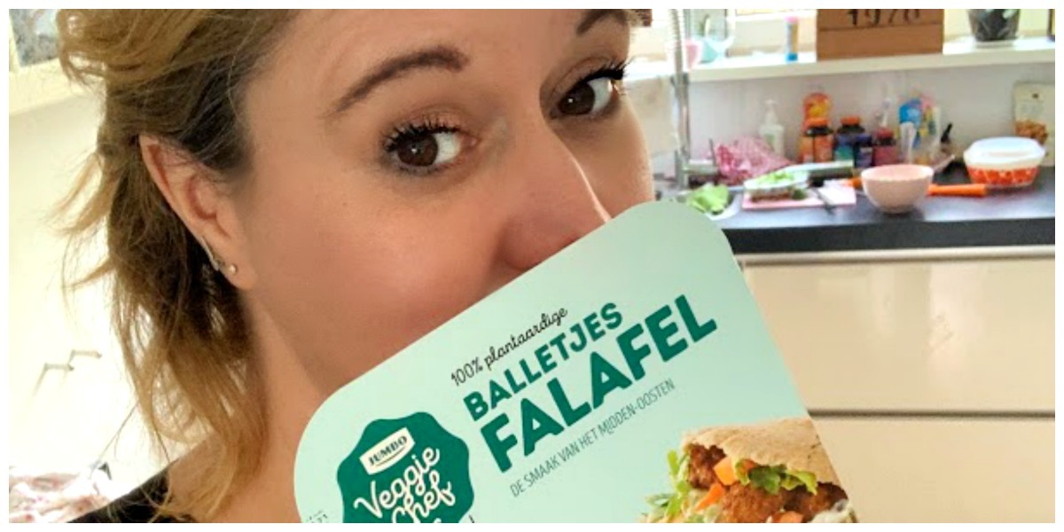 Zoete aardappels, falafal en rode kool