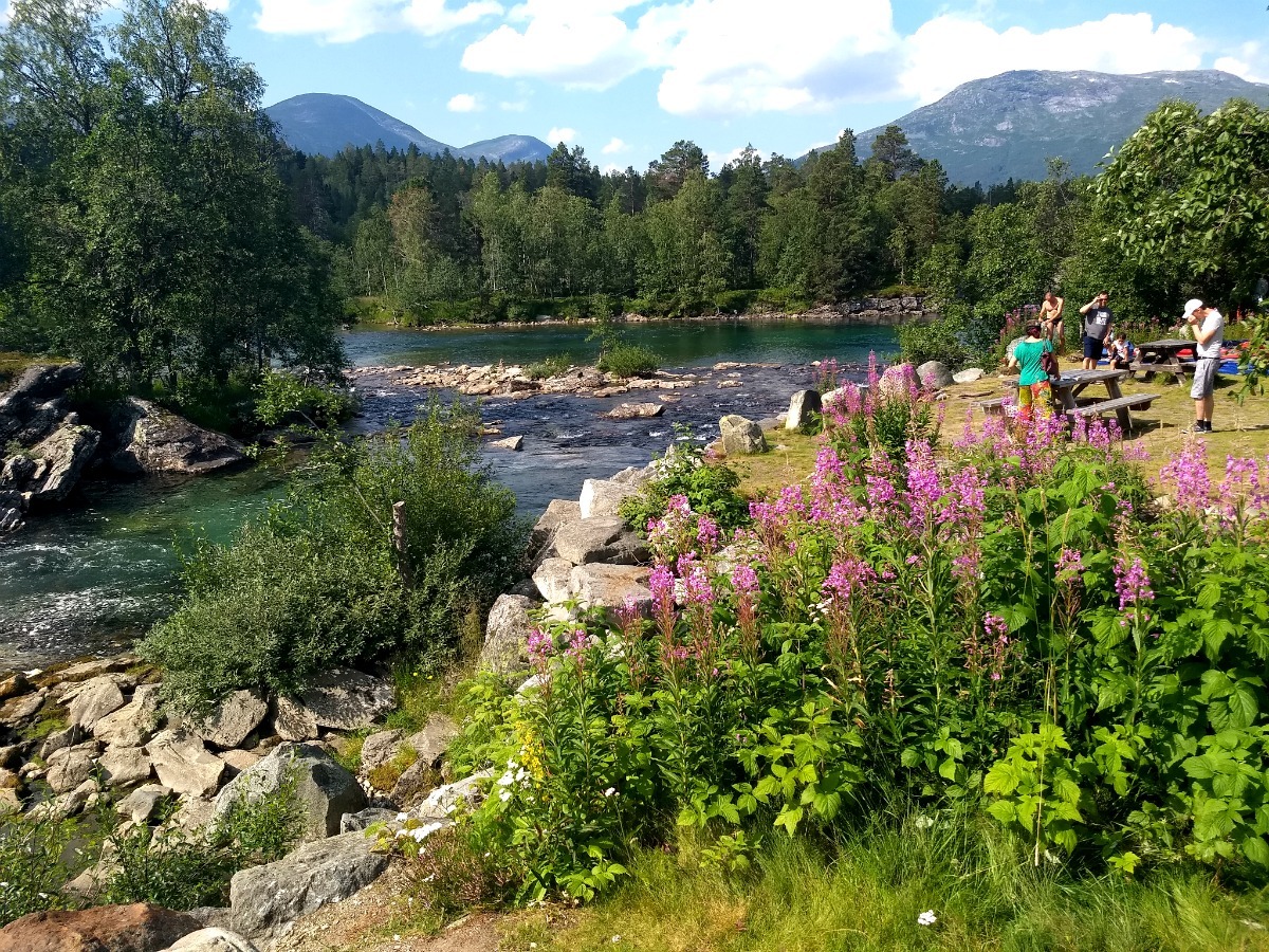 familie camping, zomervakantie in Noorwegen