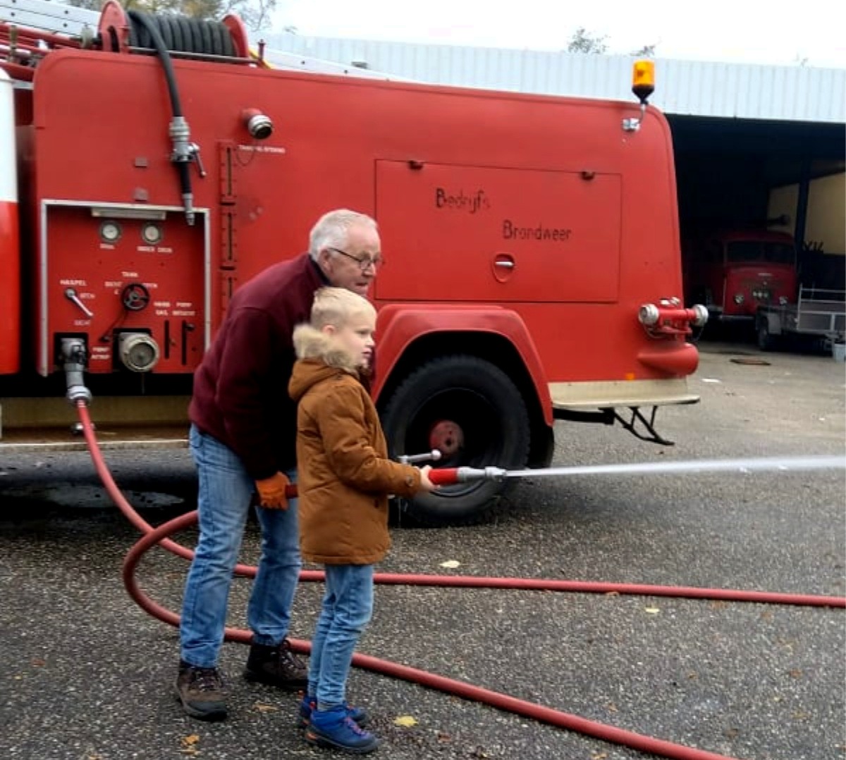 Kinderfeestje bij de Brandweer