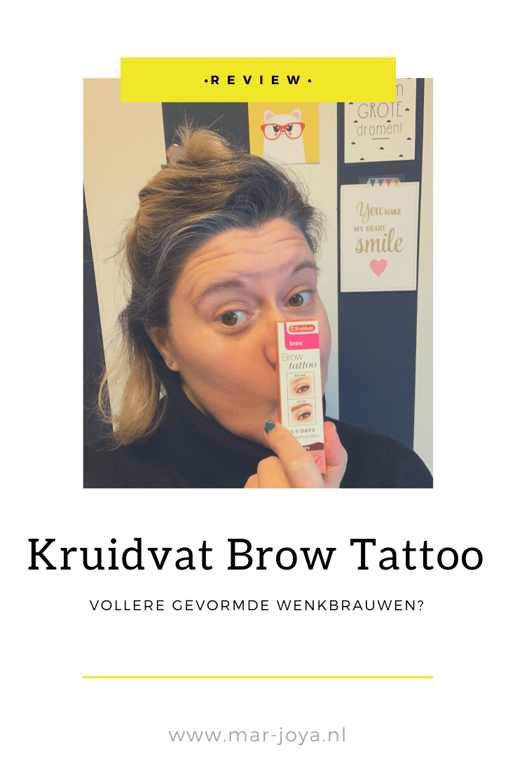 Brow tattoo van Kruidvat • Review Mama lifestyle mét een strikje