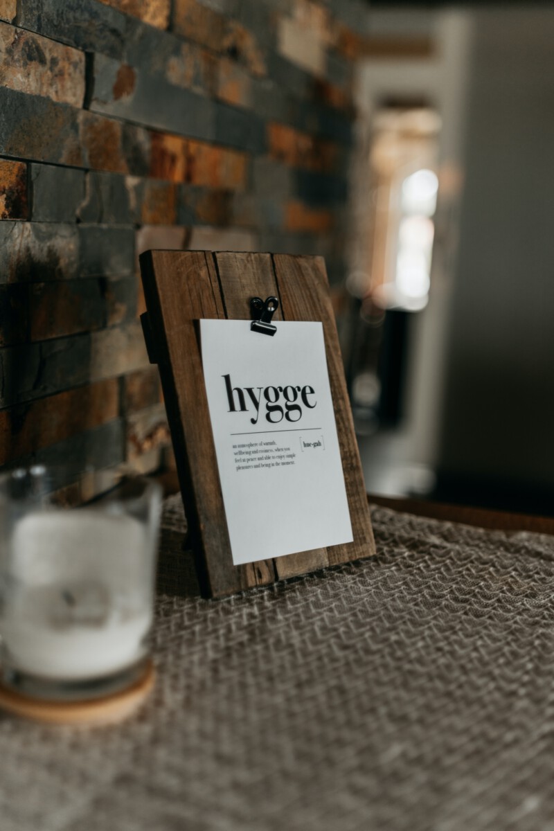 houten decoratie met hygge