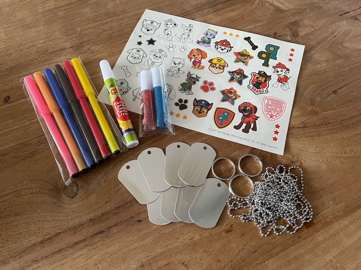 dog tags paw patrol zelf maken