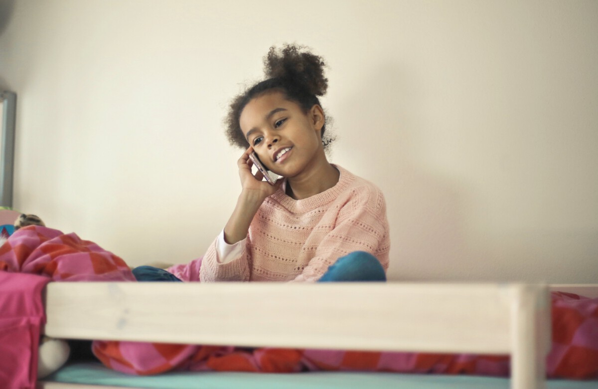 een mobiele telefoon voor kinderen