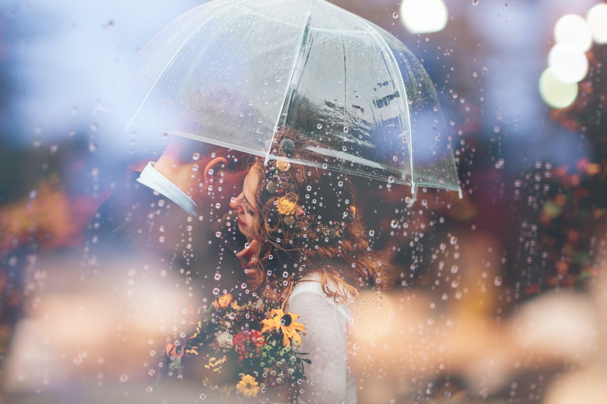 Trouwen in de regen