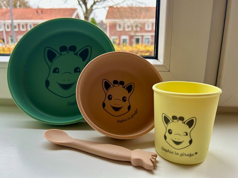 setje sophie de giraf voor de eerste hapjes van je baby