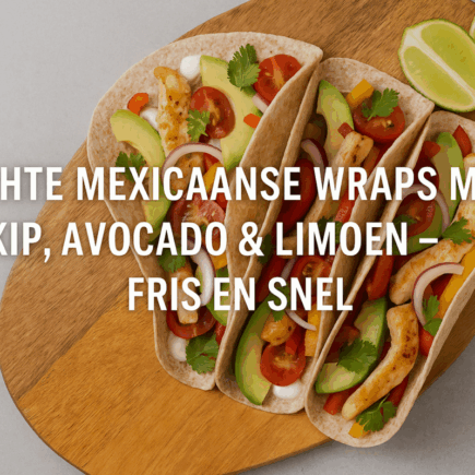 Lichte Mexicaanse Wraps met Kip, Avocado & Limoen