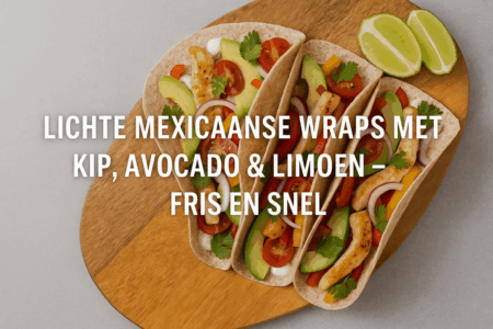 Lichte Mexicaanse Wraps met Kip, Avocado & Limoen