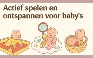 spelen en ontspannen voor baby's in de grondbox