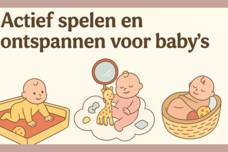 spelen en ontspannen voor baby's in de grondbox