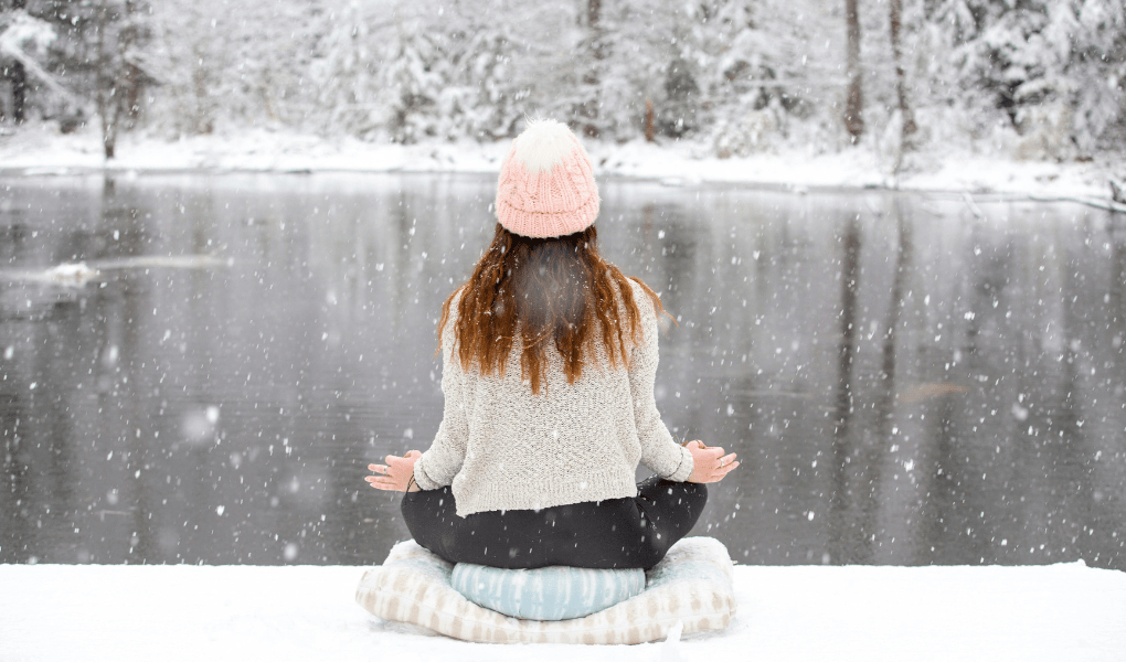 buiten ontspannen in de winter