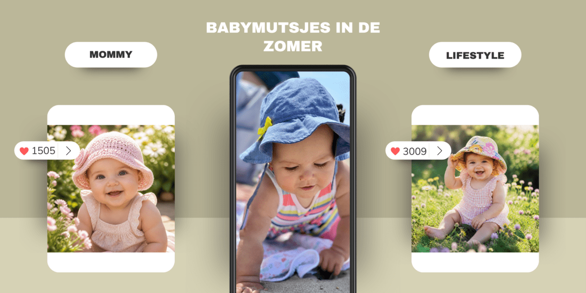 Baby mutsje in de zomer