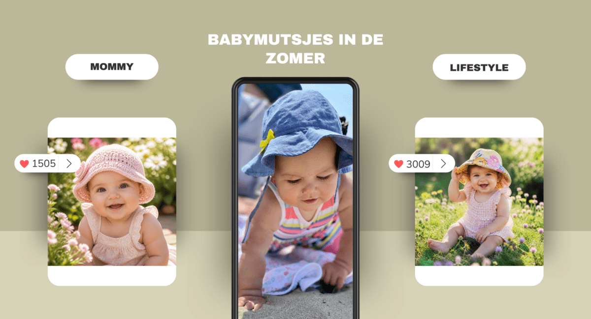 Baby mutsje in de zomer