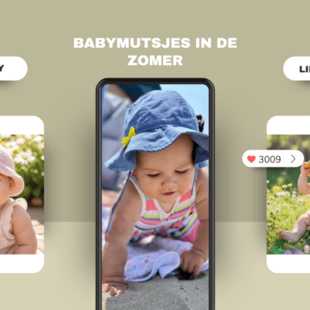 Baby mutsje in de zomer