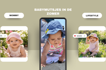 Baby mutsje in de zomer